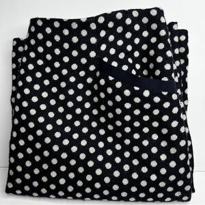 Talbots Navy and White Polka Dot Pencil Skirt